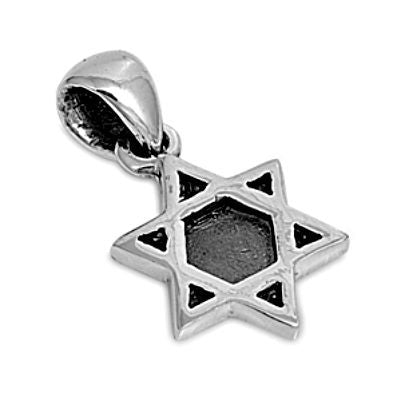 Sterling Silver Tiny Star of David pendant - Blades and Bling Sterling Silver Jewelry