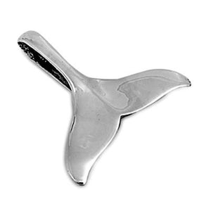 Sterling Silver Large Whale Tail pendant