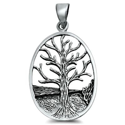Sterling Silver Tree of Life Journey pendant  (Yggdrasil)