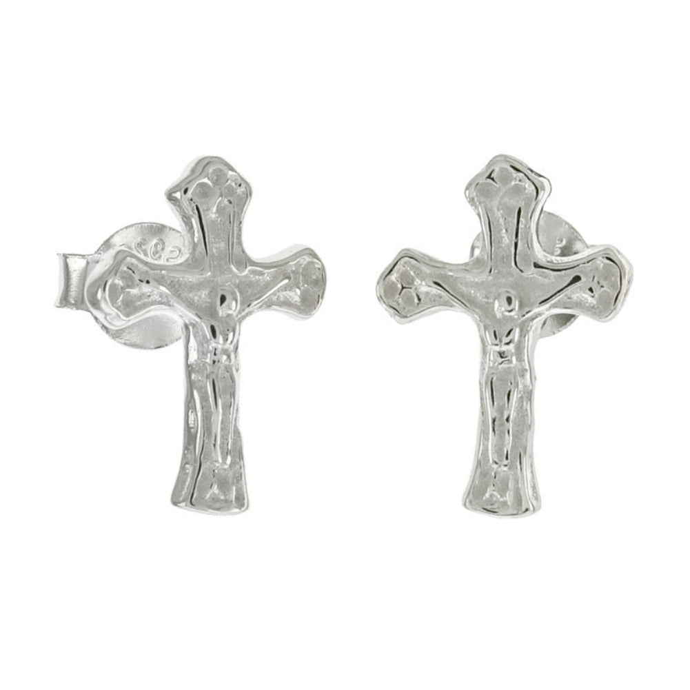 Sterling Silver Crucifix earrings
