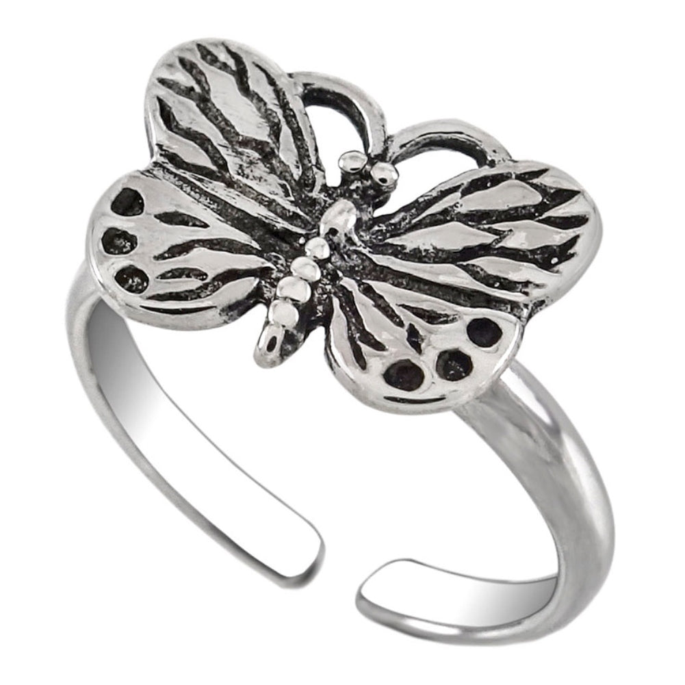 Butterfly toe ring