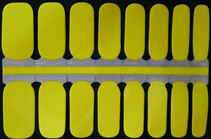 Banana yellow nail polish wraps strips stickers