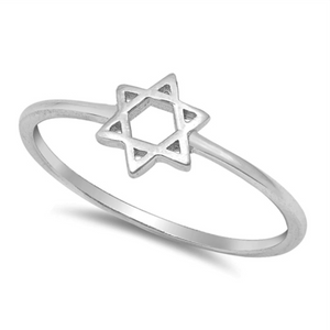 Womens and girls Six Pointed Star Ring 