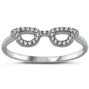 Cute eyeglasses on your finger?  Why not? Silver jewelry