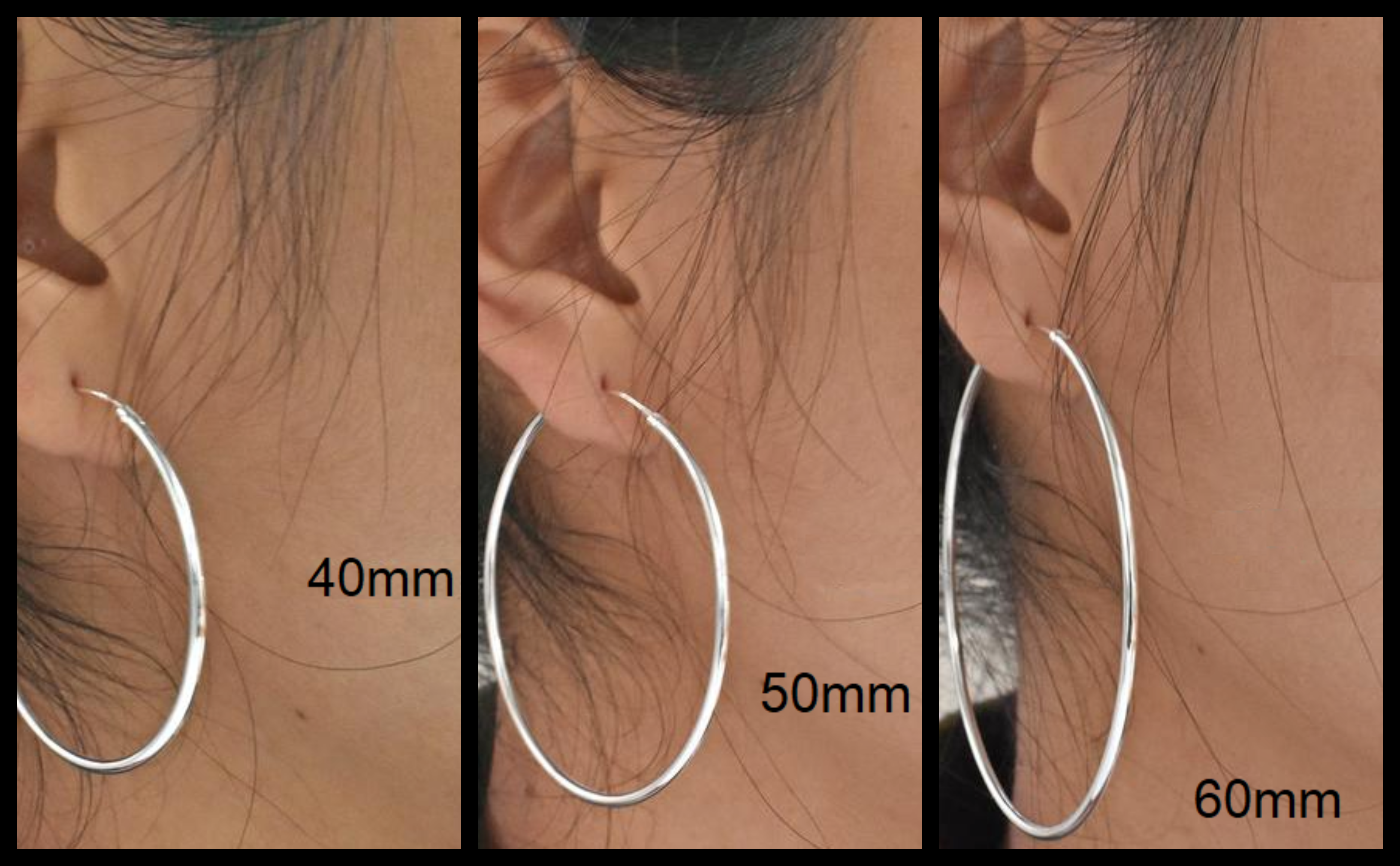 Stainless Steel Small Hoop Earrings Huggie Earrings for Women,8MM-16MM  Black | eBay
