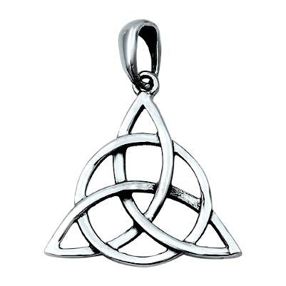 Sterling Silver Classic Celtic Triad Triquetra pendant - Blades and Bling Sterling Silver Jewelry