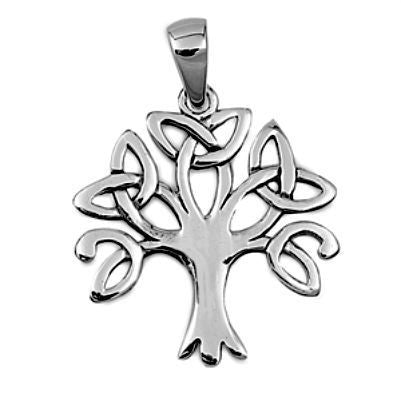 Sterling Silver Family Tree of Life Celtic Knot pendant (Yggdrasil) - Blades and Bling Sterling Silver Jewelry
